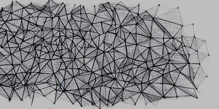 Thinking about data - drawing. Stable Diffusion